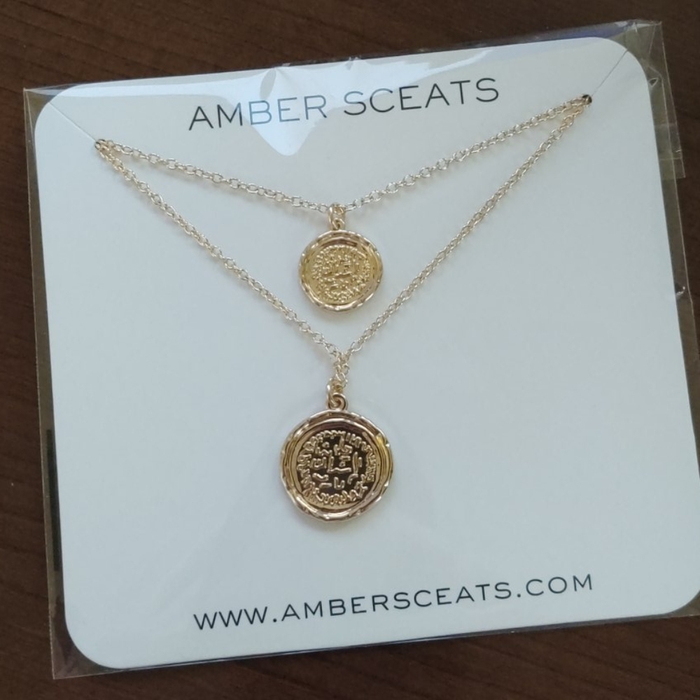 Amber Sceats Double Coin Necklace